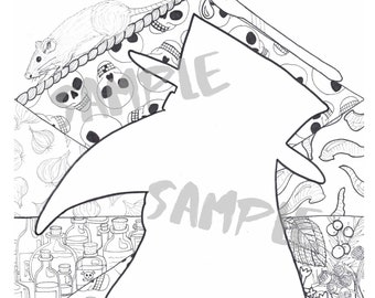 Plague Doctor Coloring Page PDF