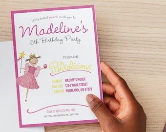 Pinkalicious Birthday Invitation / Twins or Siblings / Pinkalicious ...