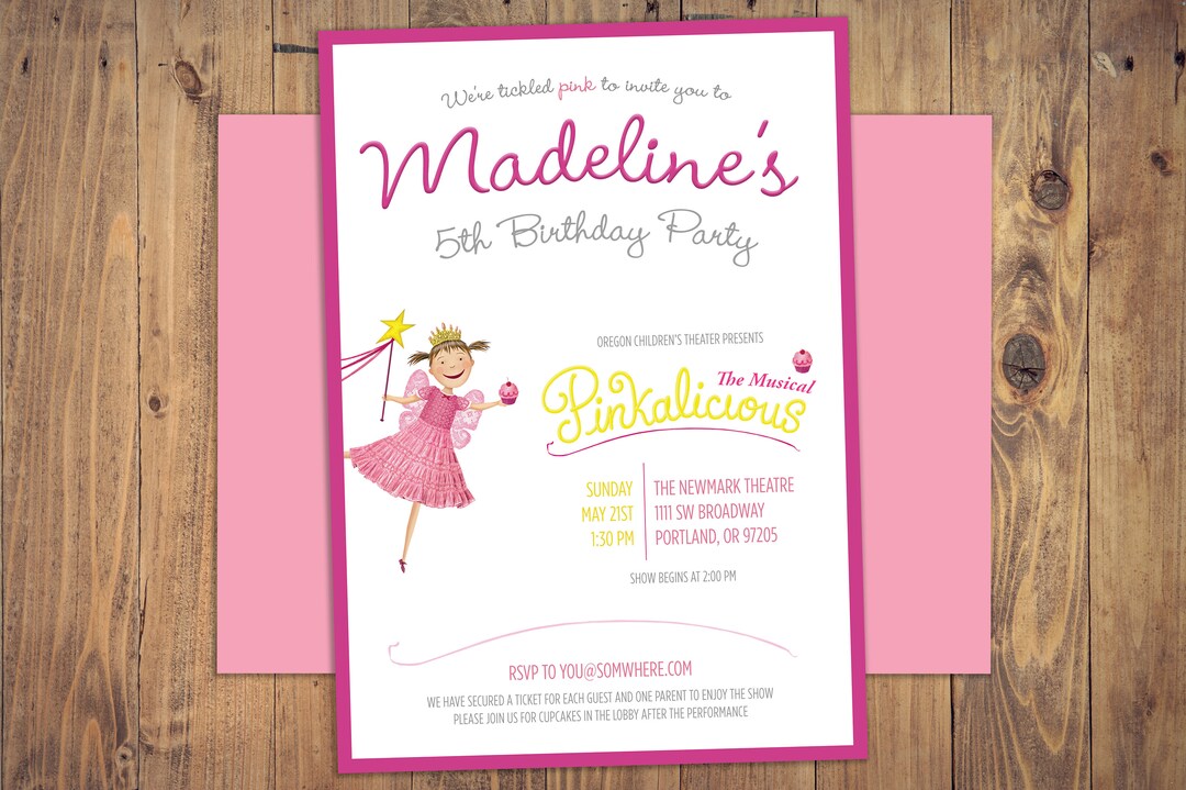 Pinkalicious Birthday Party Invitation - Etsy