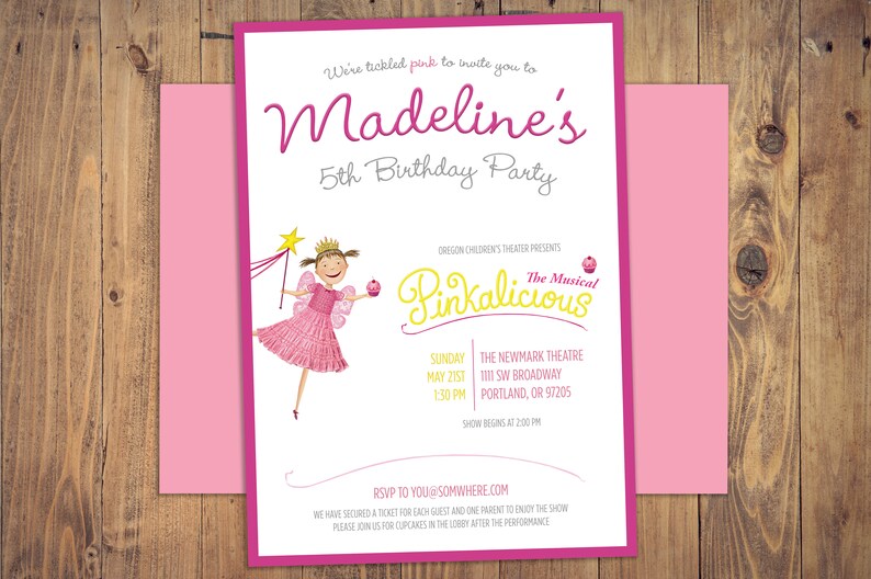 Pinkalicious Birthday Party Invitation - Etsy