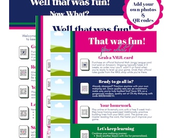 Mahjong Lesson Student Resources One-Sheeter Handout—Editable Canva Template for Mahjong Instructors