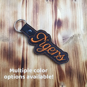 Tigers Key Fob | Tiger Key Chain | School Mascot | School Spirit | Teacher Gift | Thank You Present