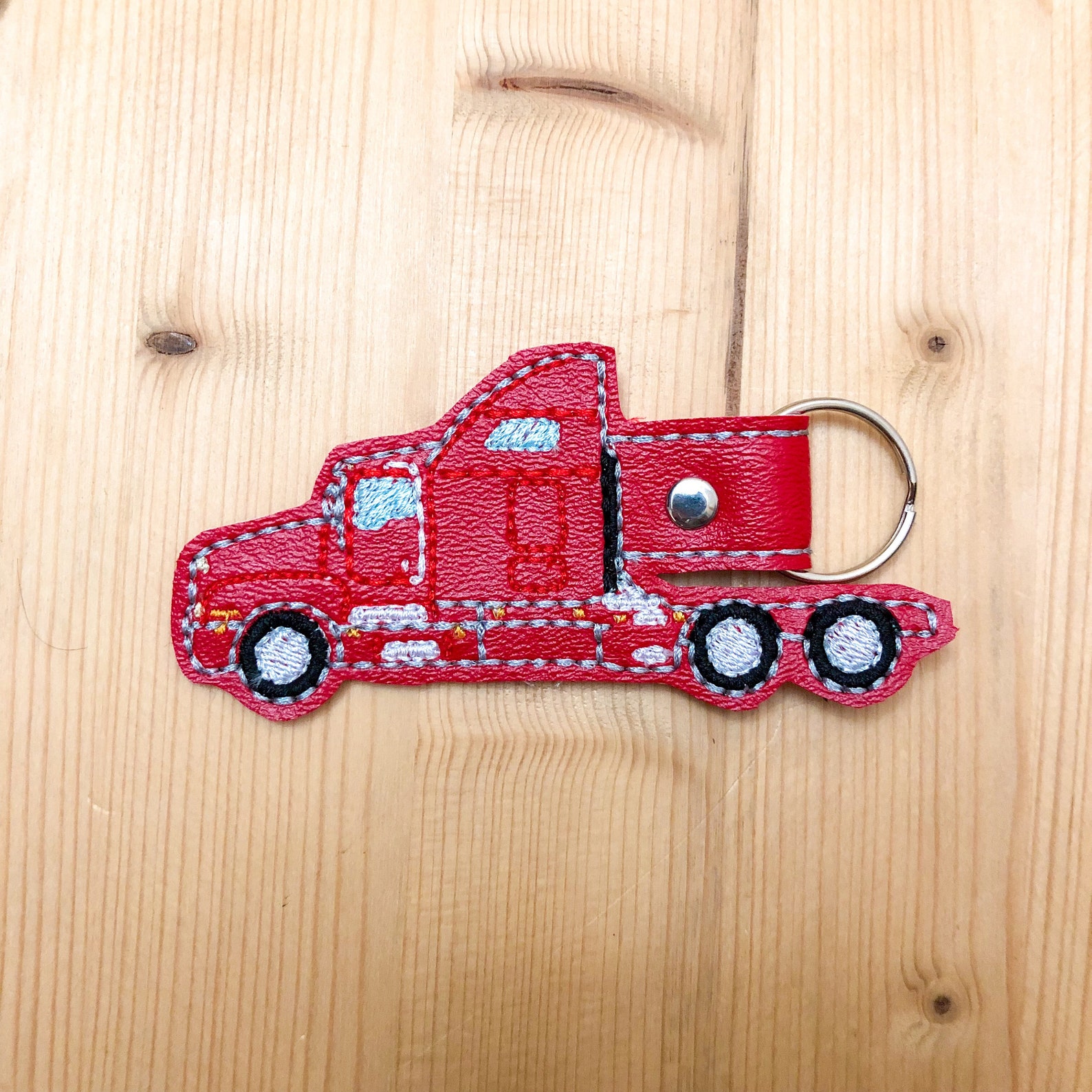 Semi Truck Driver Key Fob 18 Wheeler Key Chain Trucker Etsy