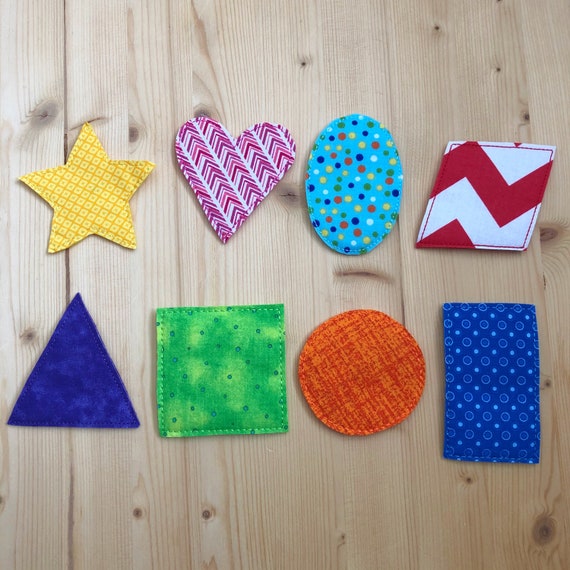 Felt Shape Magnets Fabric Refrigerator Shapes Felt Shapes Colorful Shapes  Kids Magnets Felt Educational Game Handmade Shapes 