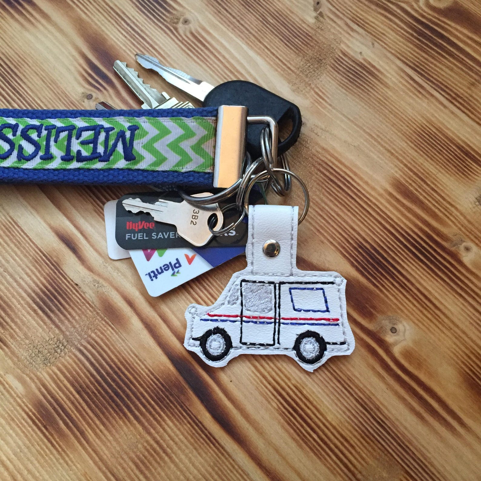 Mail Truck Key Fob Mail Carrier Key Chain Mailman Gift Etsy