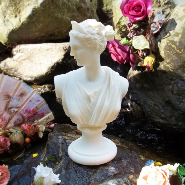 Vintage Goddess Statue Artemis Goddess Zeus Apollo Figurine Mediterranean Greek Mythology Decor Wedding Gift Women Gift