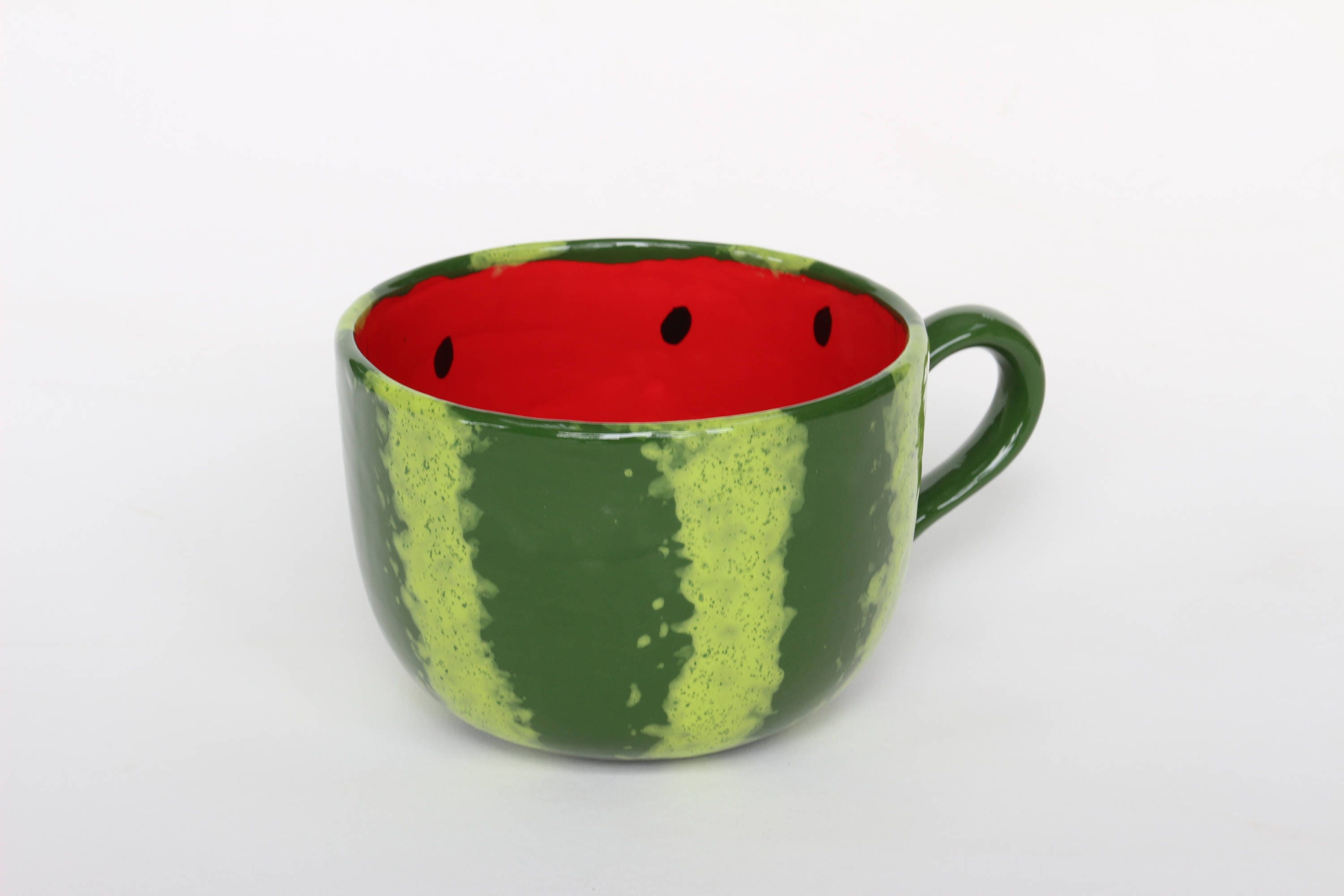 Watermelon Large Handmade Coffee Mug Ceramic Coffee Cup | Etsy