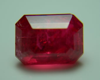 EMIL 2.51ct RHODONITE gem, Brazil, Natural Untreated Red Gemstone, certificate report, rare quality