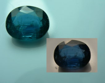 3.99ct KYANITE gem INDIA rare Color Shift chromium kyanite Teal Blue to Purple Natural gemstone Orissa India Peacock untreated genuine rare