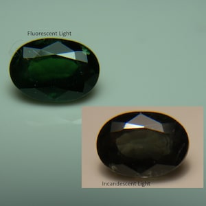 1.19ct very rare Color Change Garnet gem yellowish green reddish orange Tanzania Natural Untreated Untreated GIT certificate report