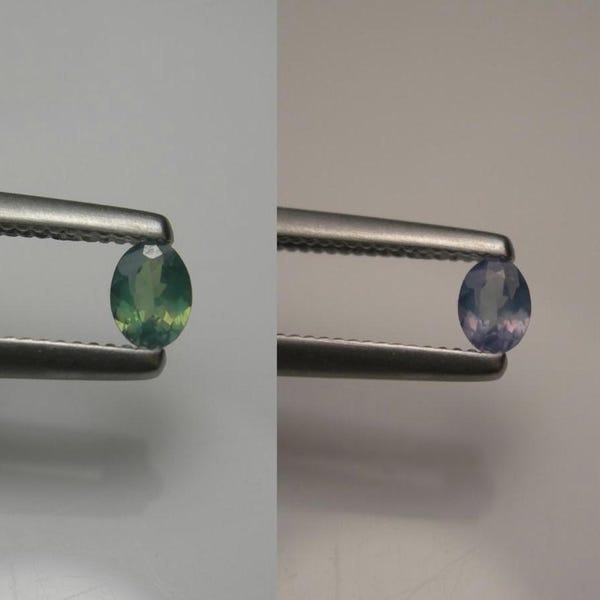 GIA 0.16ct ALEXANDRIT edelstein BRASILIEN grün bis rosa lila Farbwechsel Echte Natürliche Unbehandelte Edelstein oval