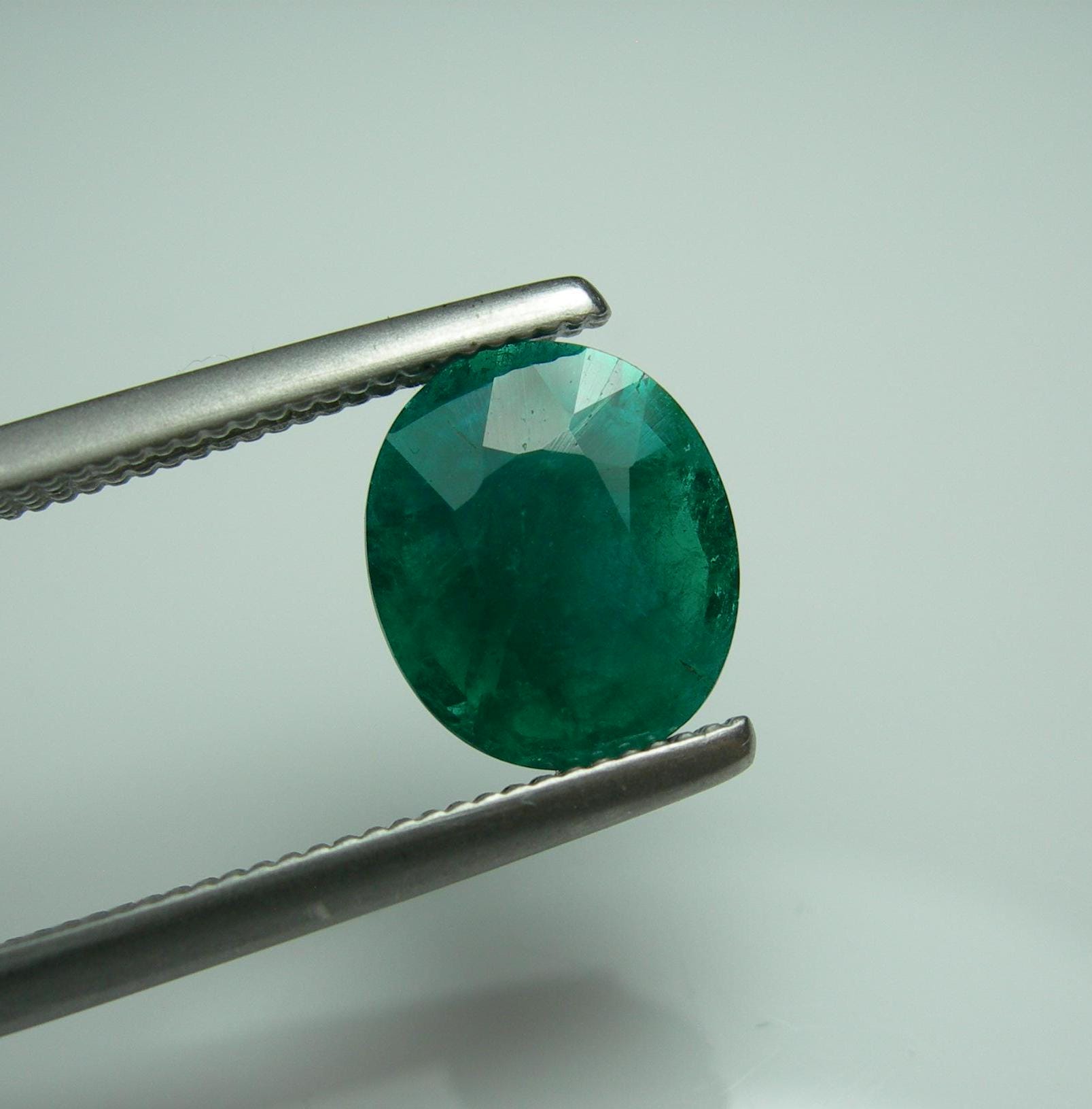 Bague Dioptase en or grande pépite de cristal vert bijoux de - France