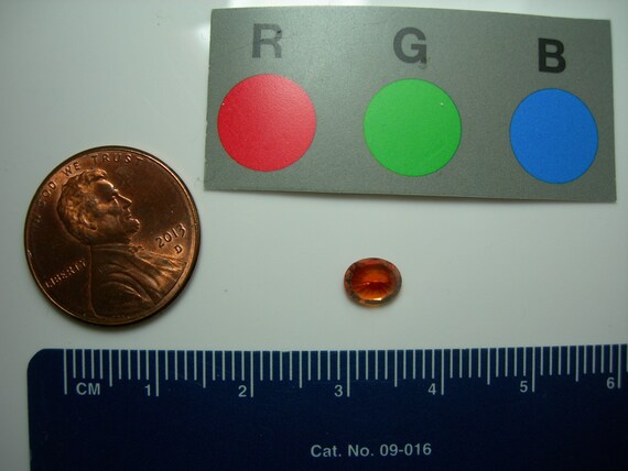 Saphir Orange/rouge De Tanzanie – 4x3 Mm, 0.22 Ct, Naturel, Traité Diffusion Be, Rare