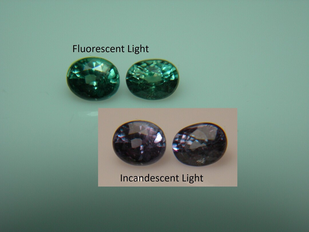 2 Alexandrite Gems VERY RARE Color Change NATURAL Tunduru Tanzania ...