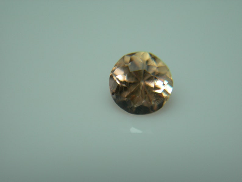 0.38ct rare yellow orange pinkish Peach Imperial Precious Topaz gem Antique Old Mine Cut Loose Stone Natural Brazil gemstone GENUINE