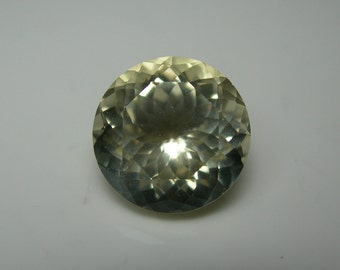 6.19ct Yellow Labradorite gemstone Mexico Natural Gem Round Portuguese Cut Round