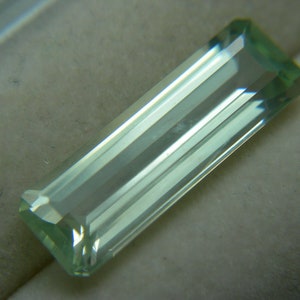 3.19ct rare Mint Green Apatite gem Brazil Natural gemstone Fancy Cool Minty Color Emerald Cut Genuine Loose Untreated Unheated Brazilian