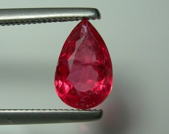 GIT 1.47ct RHODONITE gem Brazil Red Orange-Pink Natural gemstone Collector Stone gemmy Brazilian certified report certificate rare quality