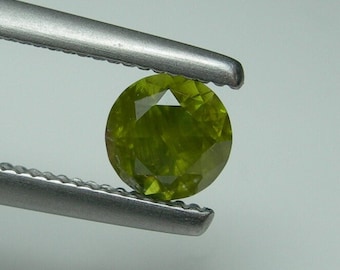 0.62ct RARE Russian Demantoid Garnet gem HORSETAIL diamond cut Natural Russia Untreated Genuine Yellow Green Andradite gemstone