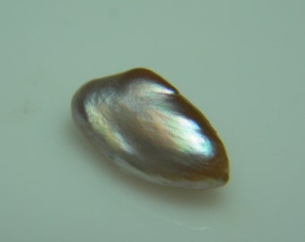 9mm NATURAL MISSISSIPPI River PEARL Untreated Pink Baroque Wing U.S.A Genuine American Uncultured Loose Jyotish Mermaid Tear very rare p6