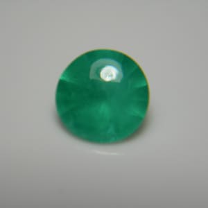 0.35ct EMERALD GEM Sumbawanga Tanzania Bright Green Natural Buff Top gemstone Loose stone Genuine Round