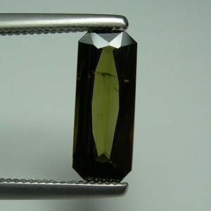 CLOSEOUT 1.64ct Rare faceted EPIDOTE gemstone Pakistan Genuine Natural Untreated Collector Gemstone Dark Yellow Brown Green