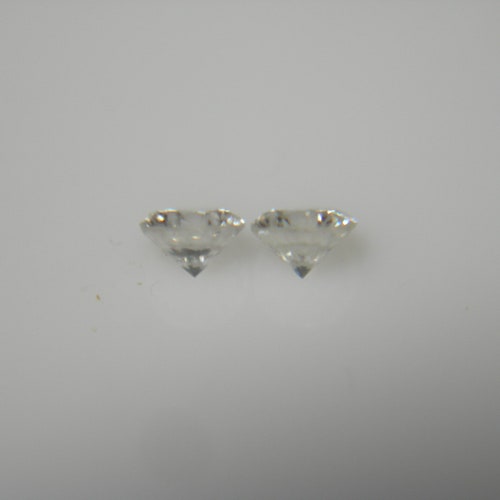 2 Natural genuine Diamond outlet gems untreated genuine round 2.25mm - 2.3mm Side Stones Accents Loose 0.08ctw pair HIGH QUALITY