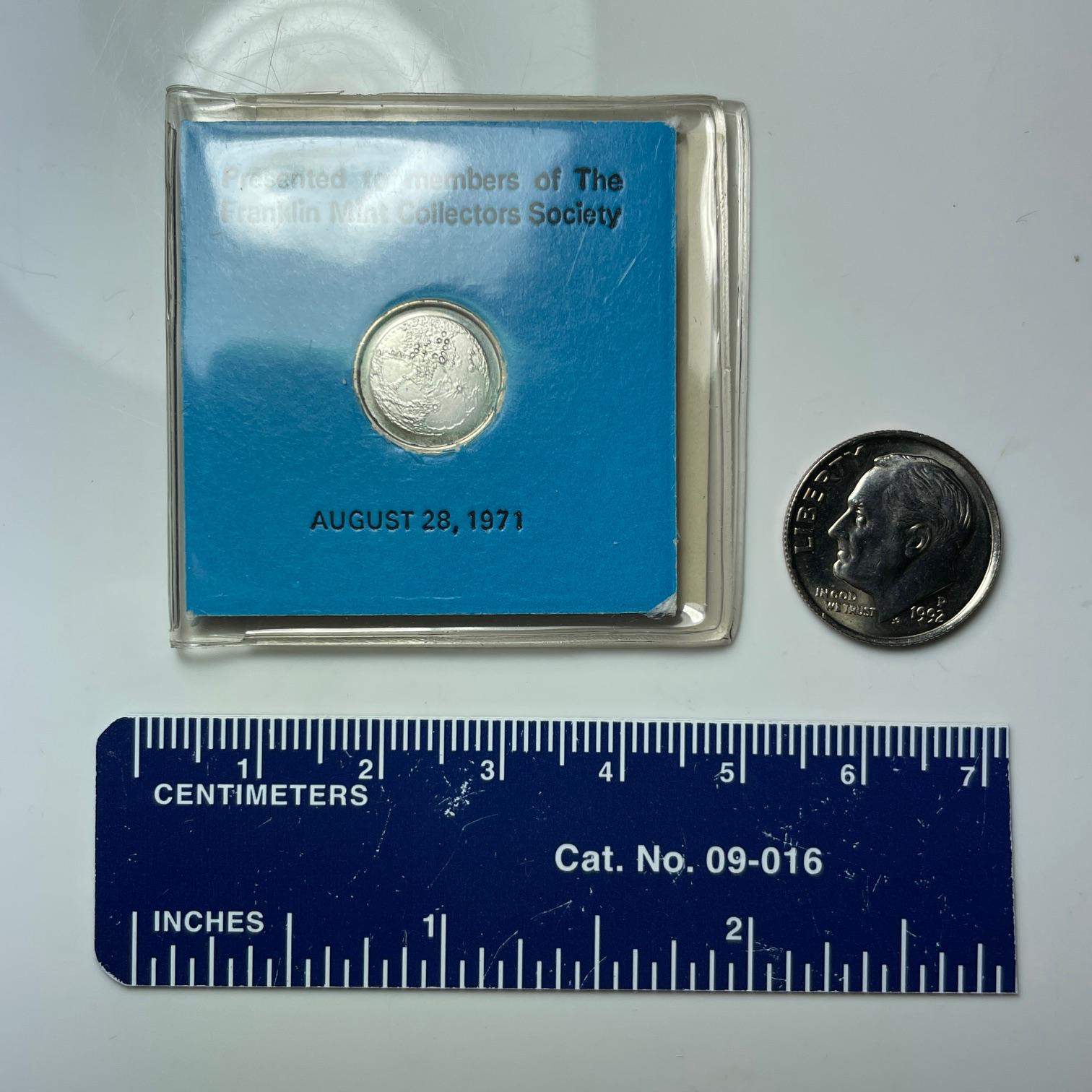 APOLLO 14 MEDAL 銀製メダル Franklin Mint Apollo 14 Alan Shepard Commemorative Sterling