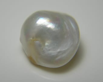 9 mm Natur Mississippi Fluss Perle unkultiviert 1/2 gebohrt Halbbohrer unkultivierte amerikanische Perle lose USA Unikate BAROCK mp375, FINALSALE