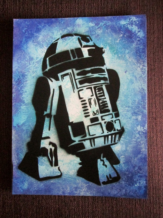 Star Wars R2d2 Poster Star Wars Kids Room Decor Star Wars Gifts Boys Room Star Wars Painting R2d2 Star Wars Wall Art Kids Wall Art Rogue One