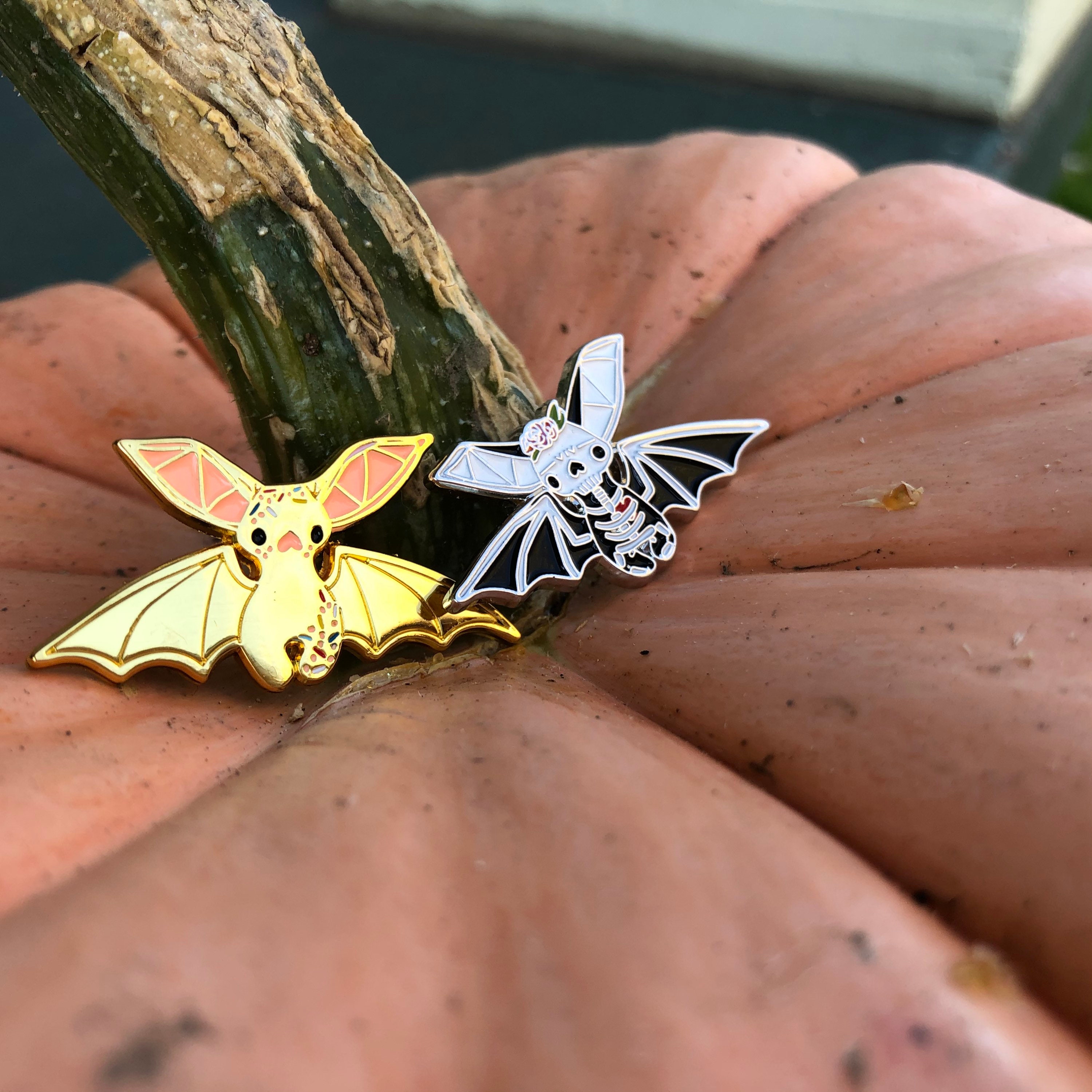 Enamel Bat Pins Etsy Ireland