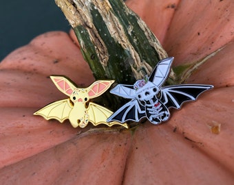 Enamel bat pins