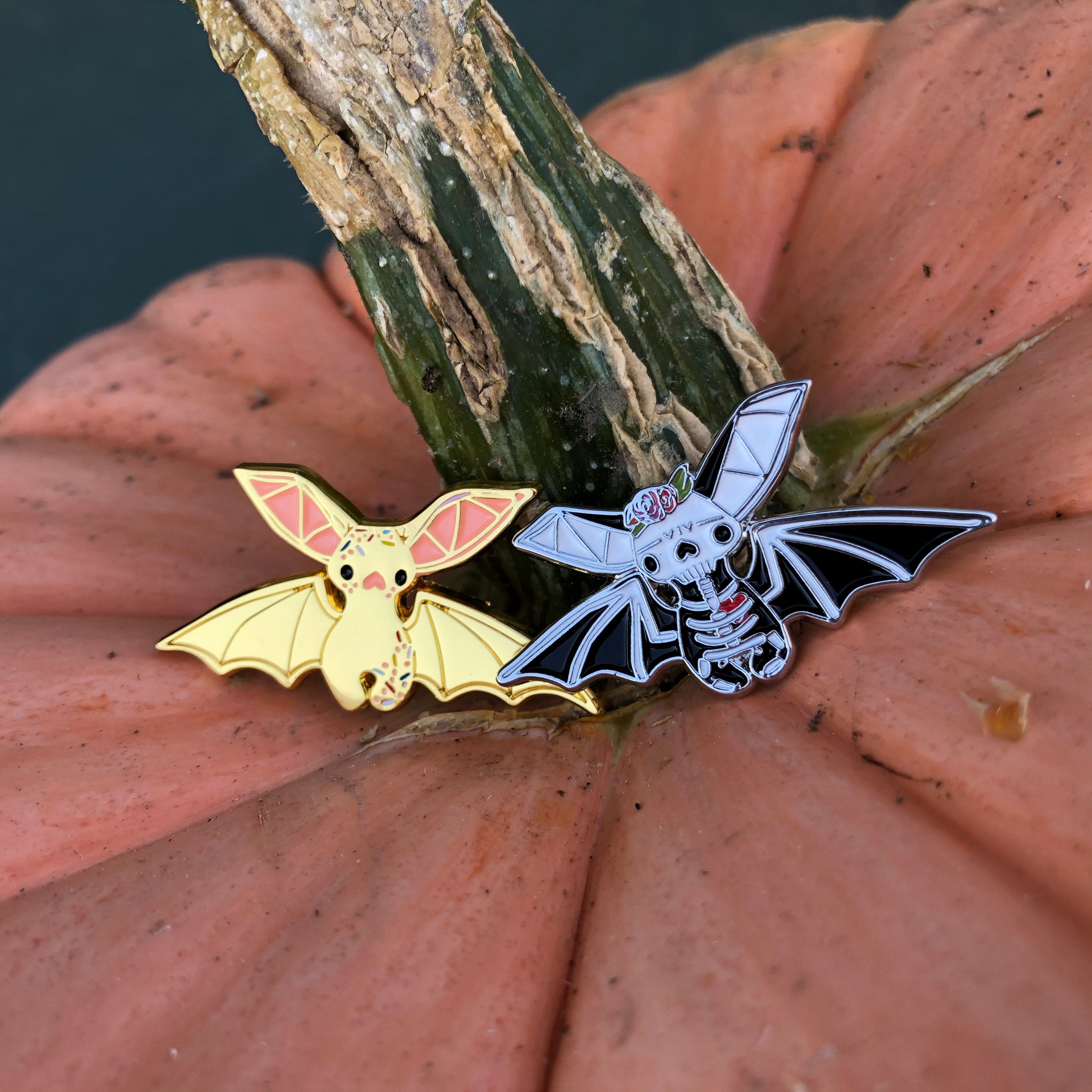 Enamel Bat Pins Etsy Ireland