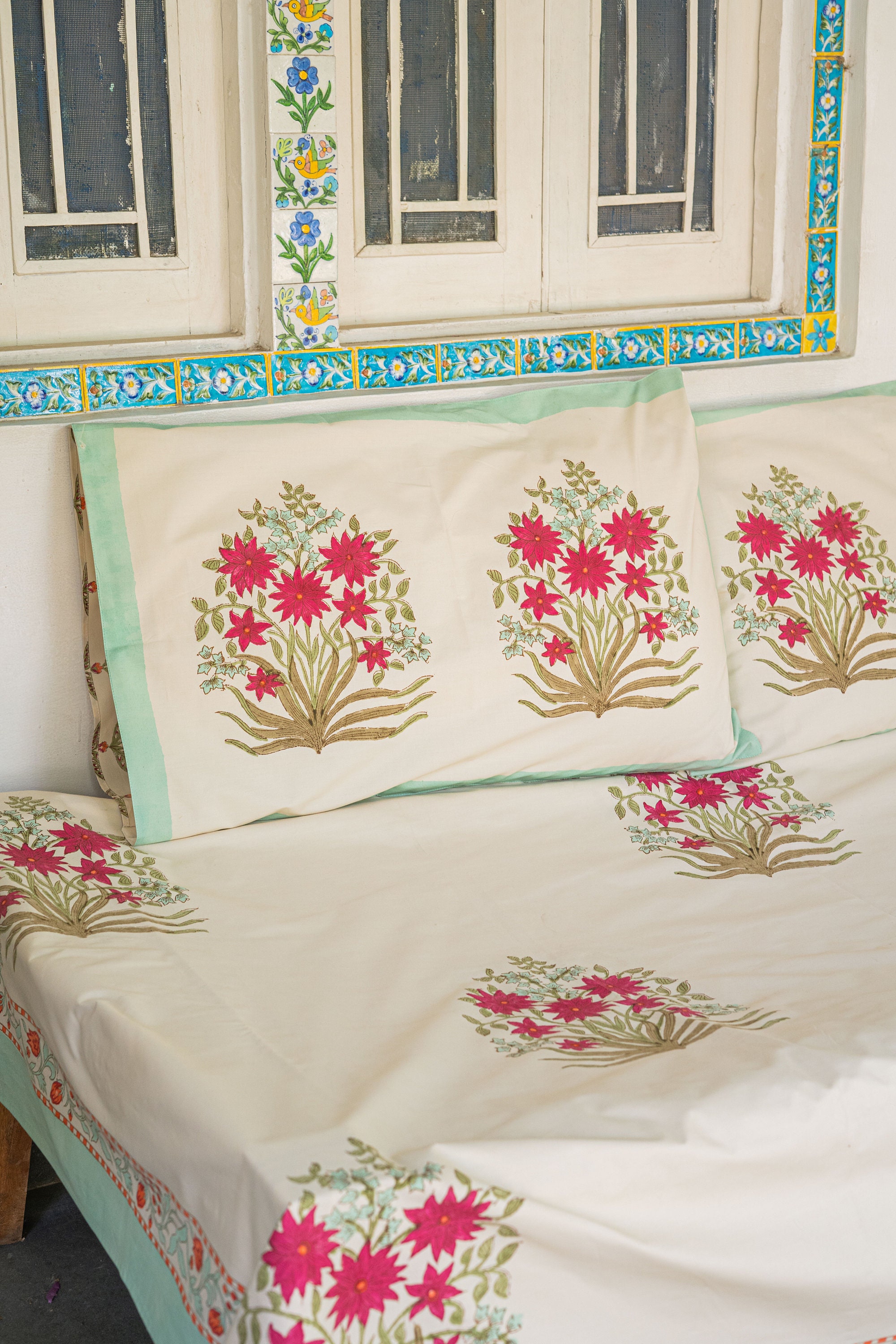 Block Printed Bedsheet de Anokhi Designer Etsy