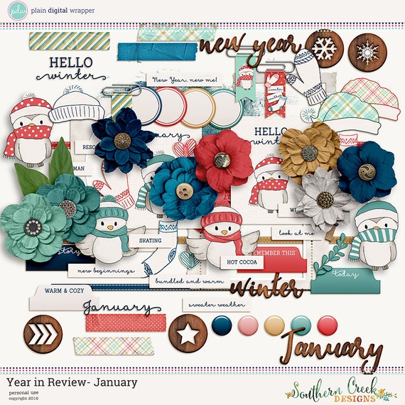 Year In Review Scrapbook Kit by paislee press