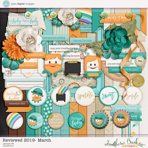 Reviewed 2019- March - 17 Papers - over 60 Elements - Paper Size - 12 x 12 Inches - all DIGITAL KIT