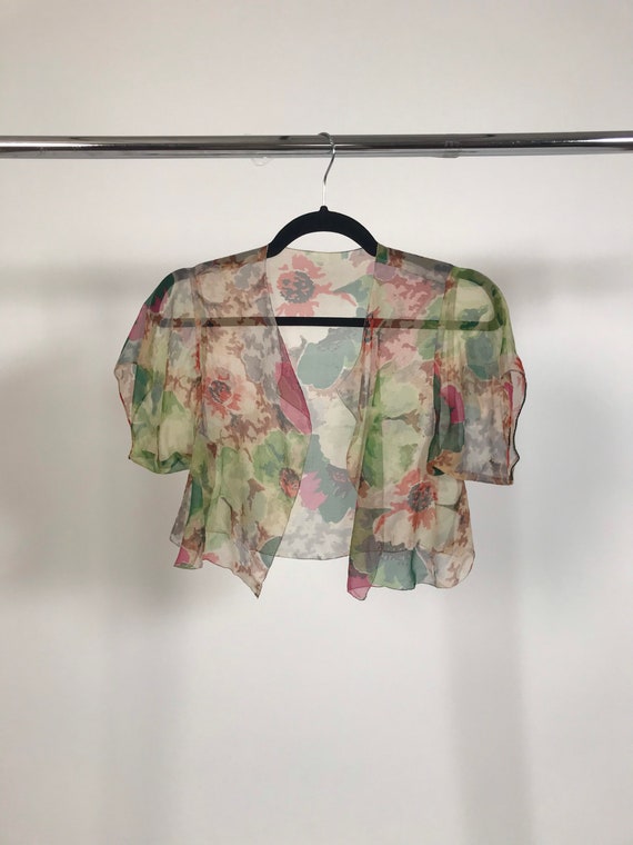 Vintage 1920s 1930s Hand Made Silk Chiffon Waterco