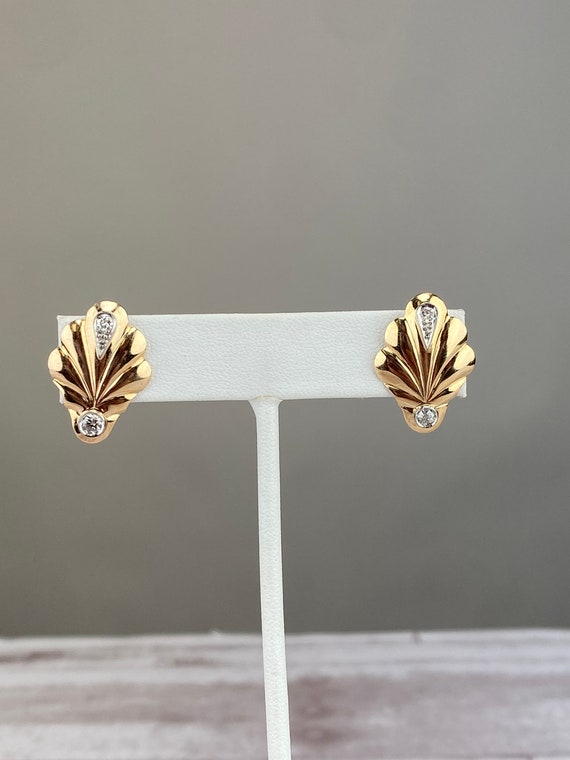 Vintage 1930s 10k white and yellow two tone gold … - image 3