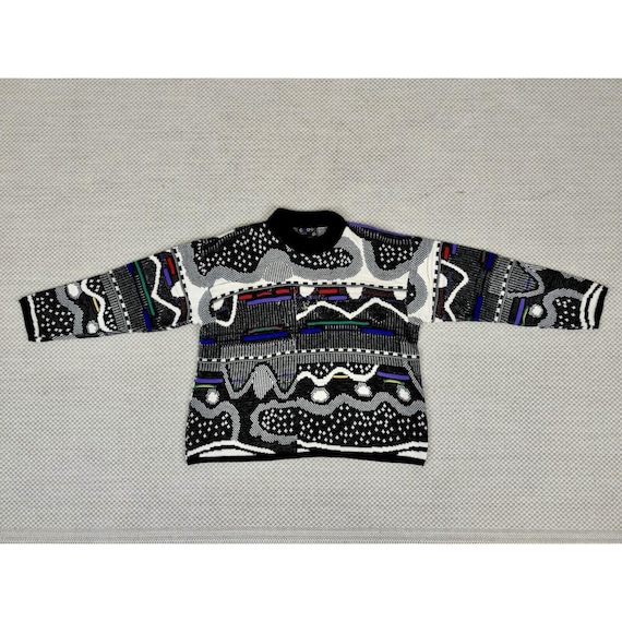 ヴィンテージ 1980 年代 本物 Coogi デザイナー セーター マルチカラー 