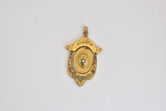 Antique Victorian 14k Solid Yellow Gold Etruscan … - image 2