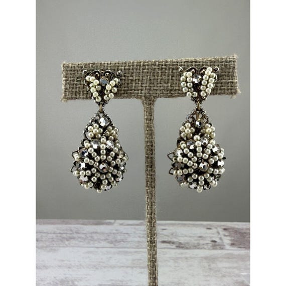 Paire de boucles d'oreille en métal argenté - Le Grenier de Lisette