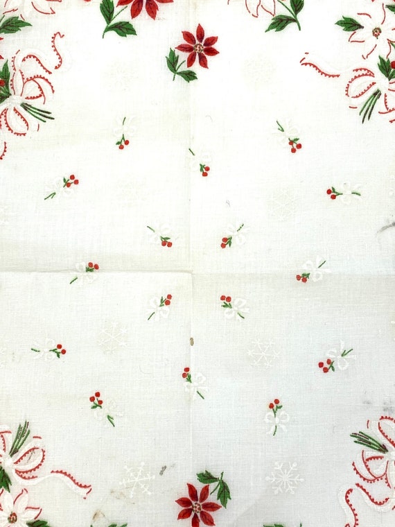 Vintage Christmas Holiday special gift hankie Han… - image 3