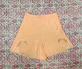 Vintage Sexy Lingerie 1940s Pink silk satin  tap pants lace lingerie boudoir shorts with Appliqué and embroidery