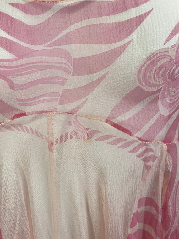 Vintage Designer Zandra Rhodes London silk painte… - image 8