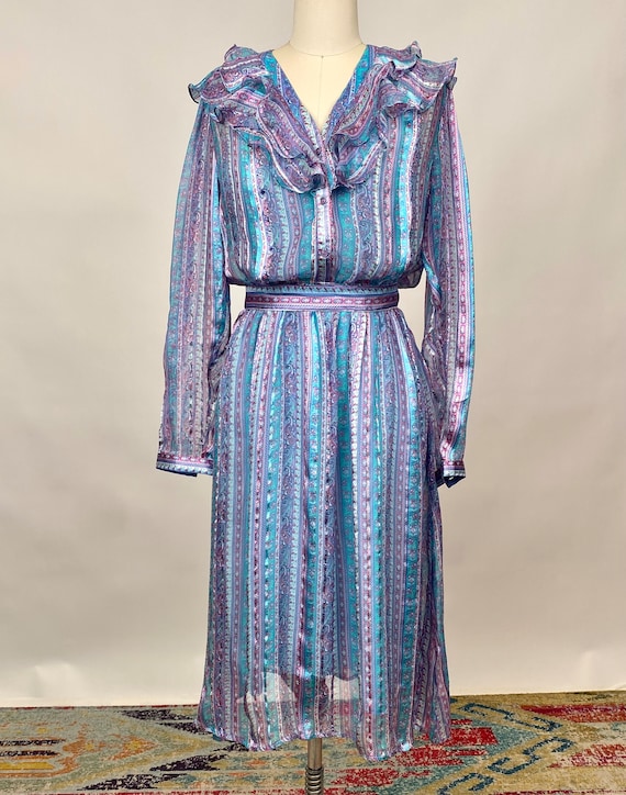 silk blouson dress Satin Lace Blouson Maxi Dress