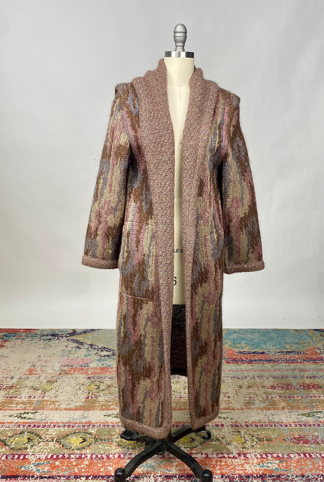 良品］MISSONI カーディガン パープル 54 良品］MISSONI カーディガン