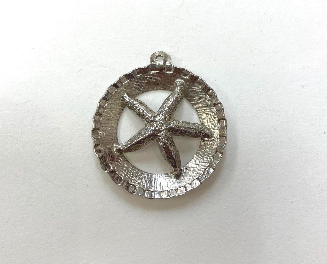 Vintage Sterling Silver 925 Starfish Beach Nautical Charm Stamped STER ...