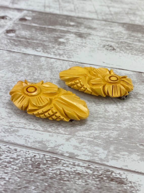 ANTIQUE ESTATE BAKELITE ACCESSORIES HAIR BARRETTES DRESS SHOE CLIPS BROOCH PIN ANTIQUE ESTATE BAKELITE ACCESSORIES HAIR BARRETTES DRESS  main image 4