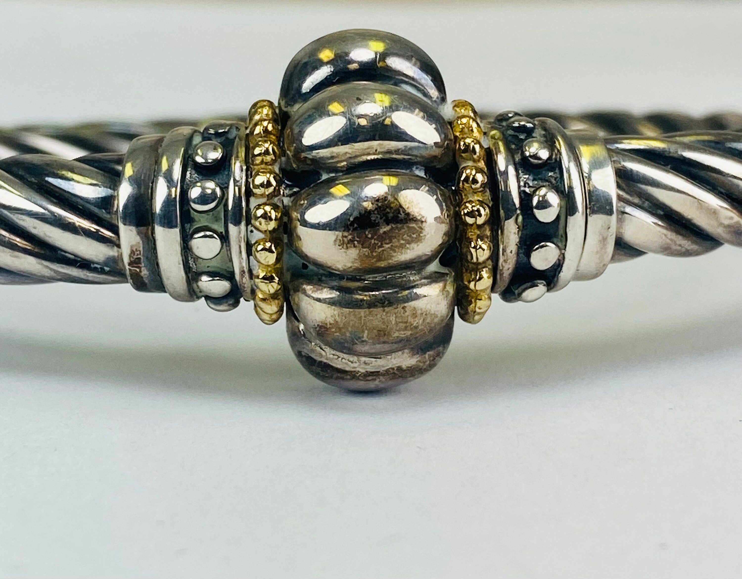 Vintage 1980s Signed Designer Fili Menegatti Two Toned