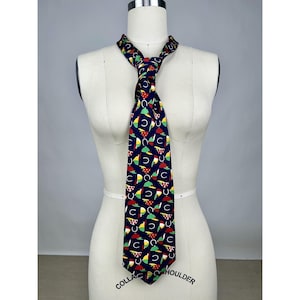 vintage CERRUTI CXIII for Bonwit Teller cravate en soie pour homme fantaisie imprimé jockey